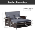 RELAX4LIFE Wicker Patio Outdoor Daybed - Image 3