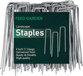 FEED GARDEN 4 Inch 25 Pack Galvanized Landscape Staples 11 Gauge Anti-Rust by FEEDGARDEN