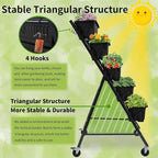 Homdox 2 Pack Vertical Garden Bed, 5 Tiers Raised Garden Planter, 25.6 * 26 * - Image 4