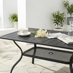 VINGLI 59" Rectangle Patio Table - Image 4