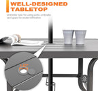 NUU GARDEN 5-Piece Outdoor Patio Dining Set, Slatted 37’’ Square Table - Image 7