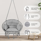 Goutime Hammock Chair, Macrame Hanging Swing Chairs - Image 2
