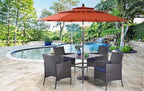 PHI VILLA 5 Piece Patio Dining Set - Image 7