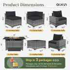Aoxun 7 Piece Patio Furniture Set - Image 9