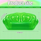 Kigley Inflatable Chair Blow Up Couches Transparent Inflatable Sofa Seat Yard - Image 3