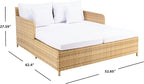 SAFAVIEH Outdoor Collection Cadeo Natural/White Cushion Daybed PAT7500D - Image 16