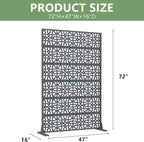 Casaphoria Metal Privacy Screen Outdoor, Drakgrey-Perilla - Image 4