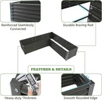 A ANLEOLIFE 16-Pack Deep Root Galvanized Raised Garden Beds Outdoor - Image 6