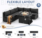 NICESOUL 6 Piece Outdoor Patio Furniture Set - Image 4