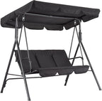 Porch Swing Chair with Adjustable Canopy by Garvee