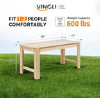 VINGLI Outdoor Wood Bench - Image 3