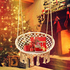 Sonyabecca LED Macrame Hammock Hanging Swinging Chair, Indoor/Outdoor Hanging - Image 9