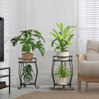 TOSKING 2 Tier Metal Plant Stand Indoor Outdoor, Rustproof Stable Plant Stands - Image 7