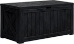 Greesum 120 Gallon Deck Box, Resin Outdoor Storage Container by BuynowfromGreesum