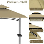 Grill Gazebo Replacement Top, 5 * 8 Outdoor BBQ Top Cover, Double Layer BBQ - Image 4