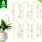 Crystal Suncatcher, 6 Pack Garden Suncatchers Small Trellis - Image 3