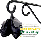 12 Inch Hanging Plant Bracket, Thick Solid Steel Wall Mount Bracket - Image 3
