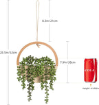 Floweroyal 2pcs Artificial Succulents Hanging Plants 12.2'' Fake String of - Image 2