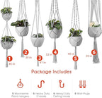 Plant Hanger Indoor, Macrame Plant Hangers Indoor Macrame Hanging Planters - Image 6