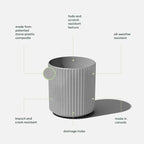 Veradek Demi Series Round Planter - Image 2