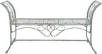 SAFAVIEH Outdoor Collection Adina Victorian Antique Dark Green Wrought Iron by SAFAVIEH