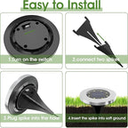INCX 4.6 inch Solar Lights for Outside, 8 Pack Solar Light Outdoor Waterproof - Image 4
