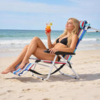 ABORON Tanning Chair with Face Hole, 5-Position Adjustable Reclining Beach - Image 8