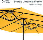 PHI VILLA 15ft Large Patio Umbrellas - Image 7