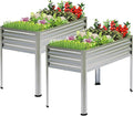2PCS Galvanized Raised Garden Bed by FOYUEE