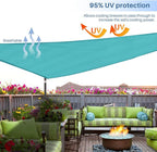 E&K Sunrise 2' x 2' x 2' Sun Shade Sail Triangle Canopy Shade Cover UV Block - Image 5
