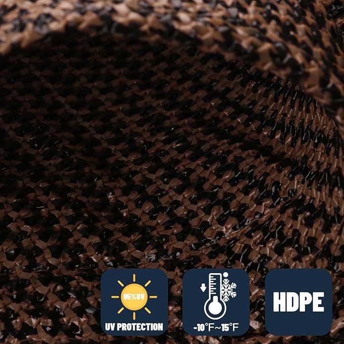 SUNNY GUARD Custom Size 16'x24' Brown Sun Shade Sail Rectangle UV Block Shade - Image 4