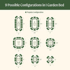 Vego garden 26" Extra Tall Raised Garden Bed Kits, 9 in 1 Modular Raised - Image 3