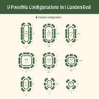Vego garden 26" Extra Tall Raised Garden Bed Kits, 9 in 1 Modular Raised - Image 3