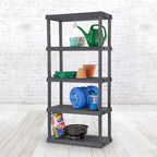 Sterilite 4-Pack 5 Shelf Unit, Heavy-Duty Shelving Storage Rack - Image 8