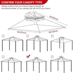 Eurmax USA High Performance Grill Gazebo Canopy Replacement Cover 5x8 BBQ - Image 3
