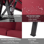 AECOJOY 2-Seat Outdoor Patio Swing Chair - Image 3