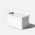Veradek Brixton Series Long Plastic Planter - Image 2
