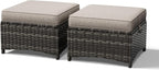 Joyside Outdoor Ottoman Set of 2, Patio Large Ottoman Foot Rest by Joyside