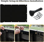 Shade&Beyond 4' X 50' Fence Privacy Screen Heavy Duty 170 GSM Fencing Mesh - Image 4