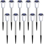 DenicMic Solar Lights Outdoor 10 Pack Waterproof 6000K Cold White LED Stainless - Image 9