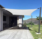 SUNNY GUARD Sun Shade Sail 10' x 13' Rectangle Grey-White UV Block Sunshade by SUNNYGUARD