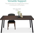 Best Choice Products 6-Person Indoor Outdoor Acacia Wood Dining Table, Picnic - Image 7