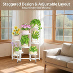 LASZOLA 8 Tiered Folding Plant Stand Indoor - Image 6