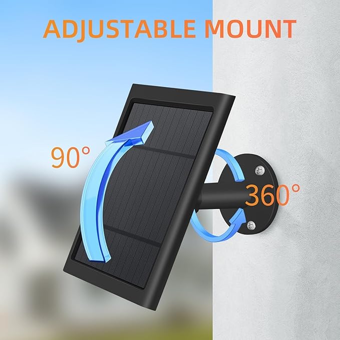 2 Pack 4W Solar Charger for Ring Spotlight & Stick Up Outdoor Cam, High - Image 3