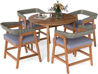 Tangkula 5 Piece Patio Dining Set by TANGKULA
