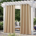 NICETOWN Outdoor Curtains for Patio Waterproof 95" L, UV & Privacy Protection by NICETOWN