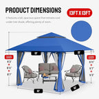 CROWN SHADES 13x13 Pop Up Gazebo, Canopy Tent, Gazebos on Clearance - Image 6