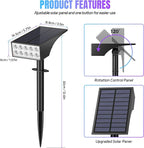 Solar Spot Lights Outdoor Color Changing, Christmas Landscape Spotlights - Image 8