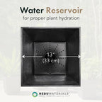 Tierra Verde 2-Pack Indoor & Outdoor Self-Watering Square Planters - Image 6