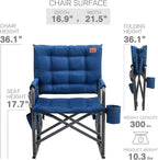 EVER ADVANCED Lightweight Folding Rocking Camping Chair, Padded Portable Rocker - Image 6